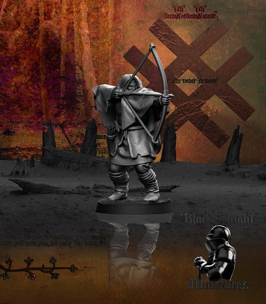 13th Century Samogitian Master Huntsman | 28mm Scale | Black Knight Miniatures