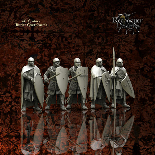 12th Century Iberian Court Guards | 28mm Scale | Reconquer Designs
