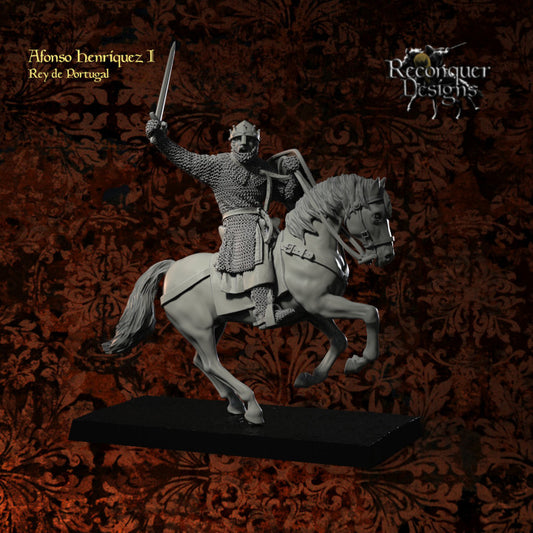 Mounted Afonso Henriques as Count, and then King of Portugal | 28mm Scale | Reconquer Designs
