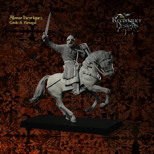 Mounted Afonso Henriques as Count, and then King of Portugal | 28mm Scale | Reconquer Designs