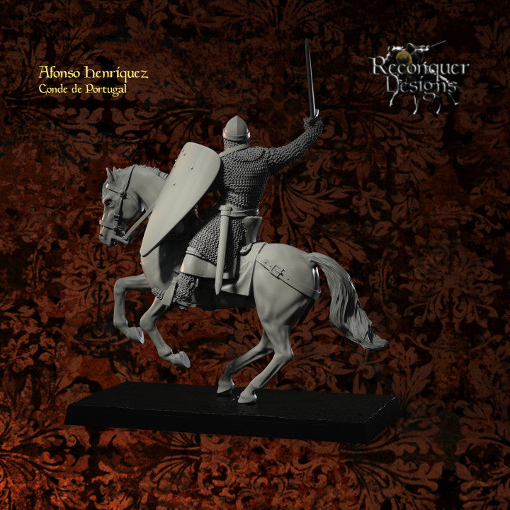 Mounted Afonso Henriques as Count, and then King of Portugal | 28mm Scale | Reconquer Designs