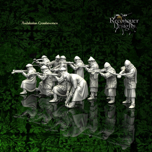 Andalusian Crossbowmen | 28mm Scale | Reconquer Designs