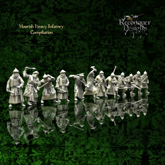 Moorish Heavy Infantry Compilation | 28mm Scale | Reconquer Designs