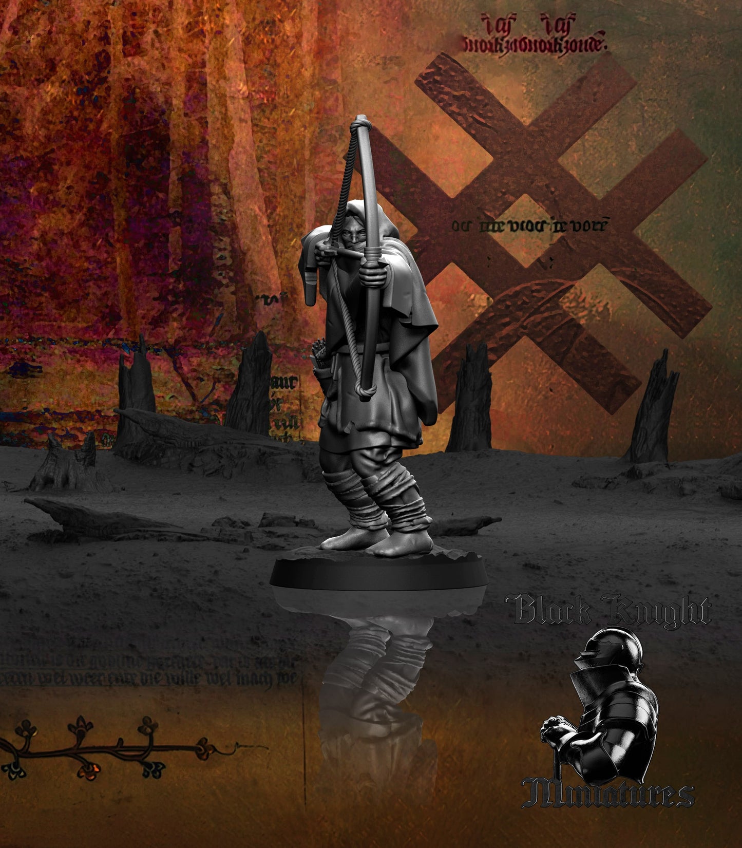 13th Century Samogitian Master Huntsman | 28mm Scale | Black Knight Miniatures