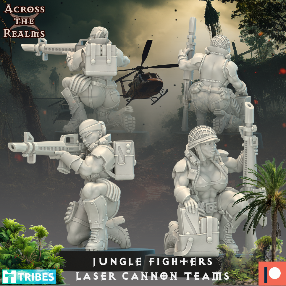 Laser Cannon Teams | 32mm Scale | Across the Realms