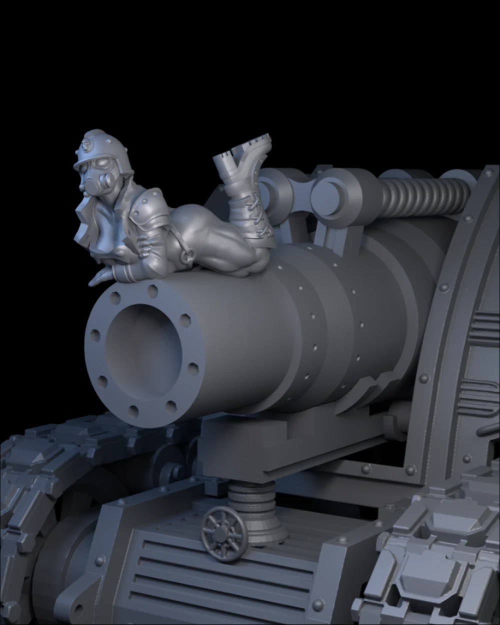 Heavy Artillery Carriage | 32mm Scale | Across the Realms