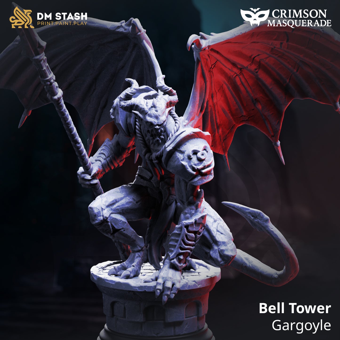 Bell Tower Gargoyle | 32mm / 75mm Scale | DM Stash