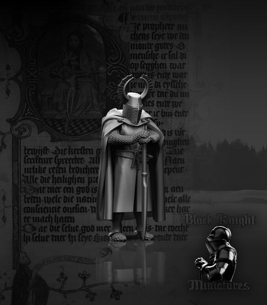 13th Century Teutonic Commander | 28mm Scale | Black Knight Miniatures