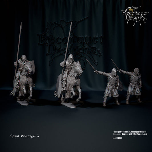 Count Ermengol X | 28mm Scale | Reconquer Designs