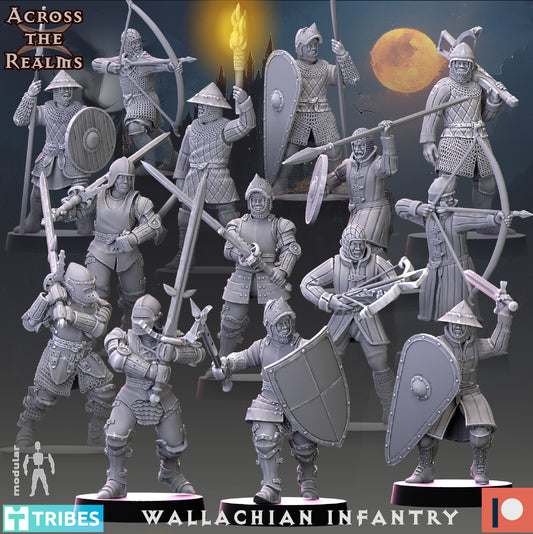 Wallachian Infantry | Multi-Part / Modular | 32mm Scale | Across the Realms