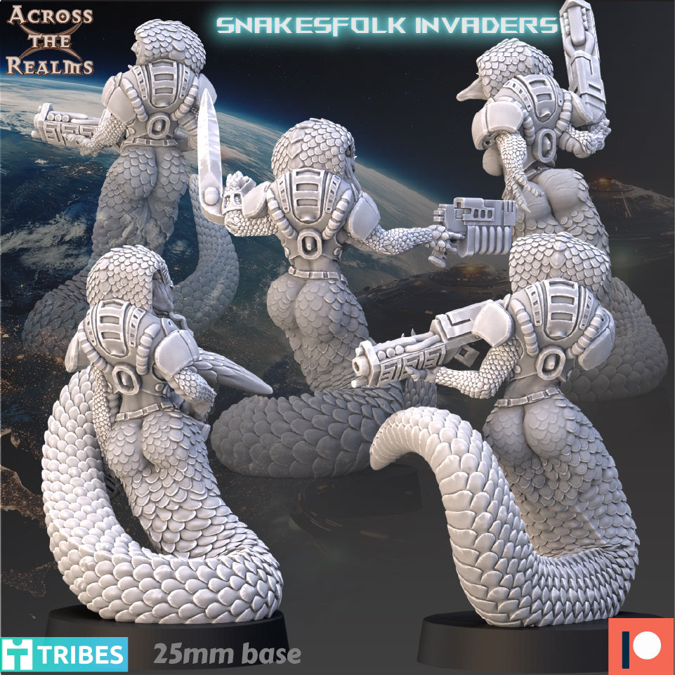 Snakesfolk Invaders  | 32mm Scale | Across the Realms