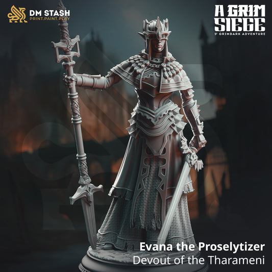Evana the Proselytizer - Devout of the Tharameni | 32mm / 75mm Scale