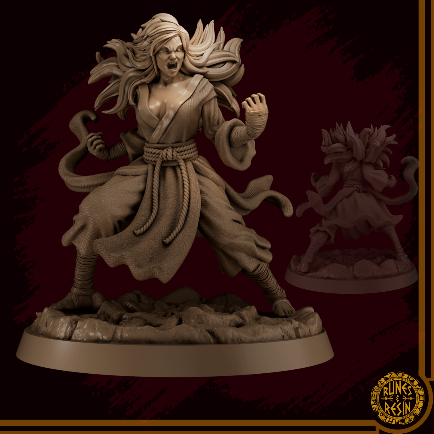 Fei Ling | 75mm Scale | Runes & Resin