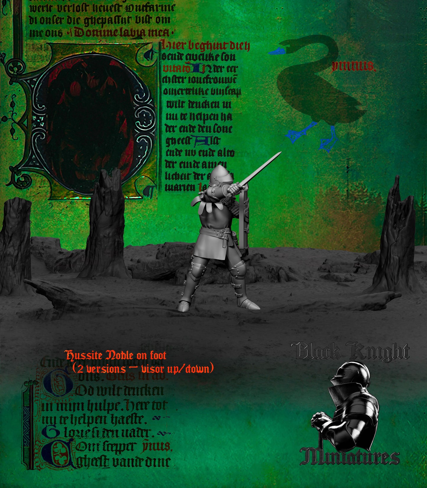 15th Century Hussite Noble | 28mm Scale | Black Knight Miniatures