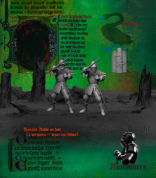 15th Century Hussite Noble | 28mm Scale | Black Knight Miniatures