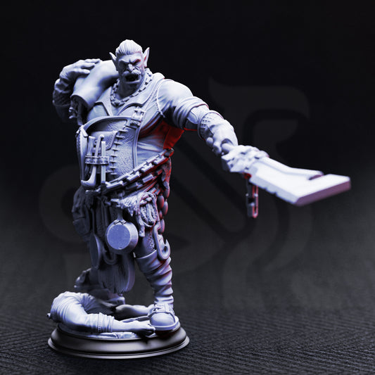 Gunthrak Destraz - Half-Orc Vampiric Chef | 32mm / 75mm Scale | DM Stash