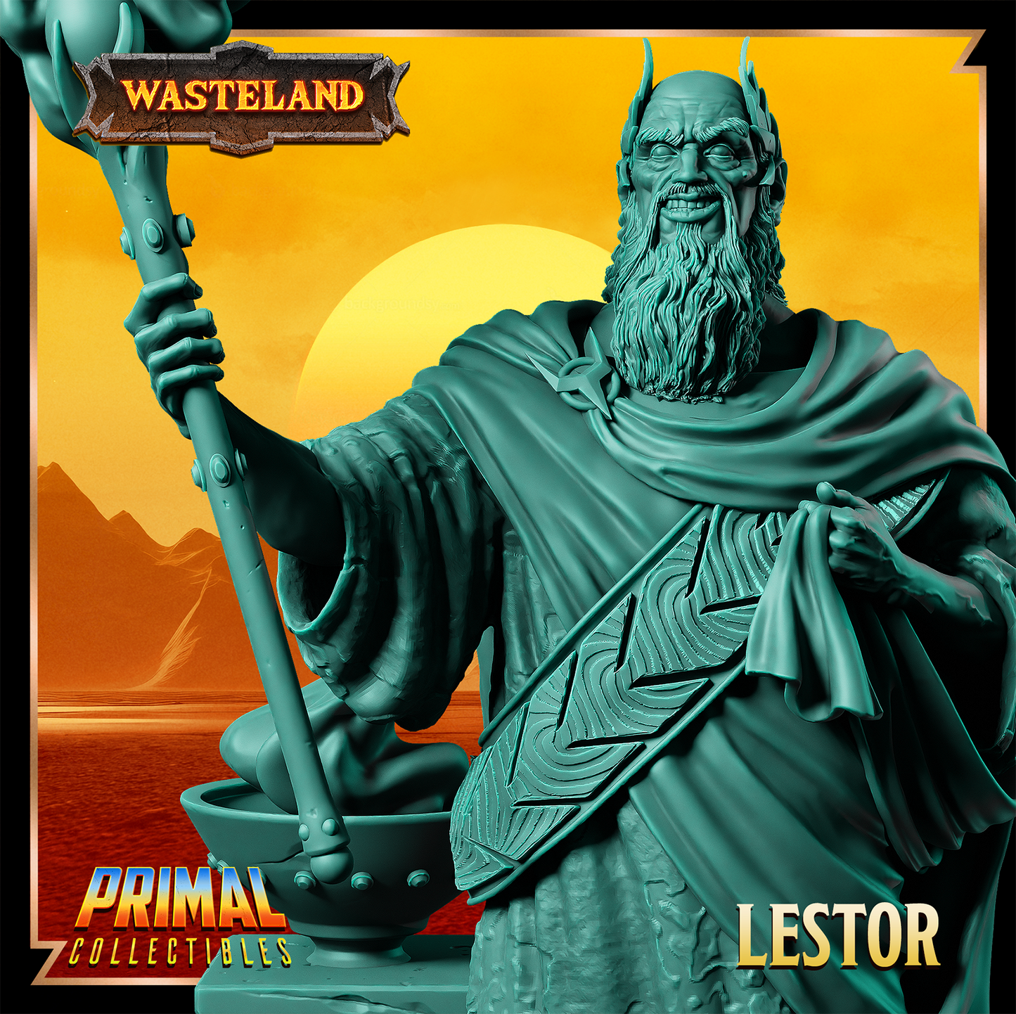 Lestor - Sorcerer King | 32mm / 75mm Scale | PRIMAL Collectibles