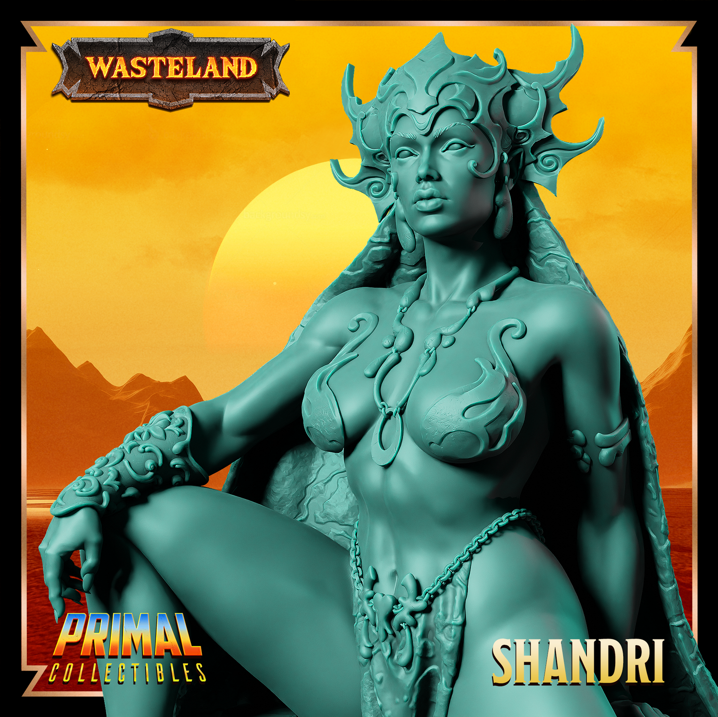Shandri - Sorcerer Queen | 32mm / 75mm Scale | PRIMAL Collectibles