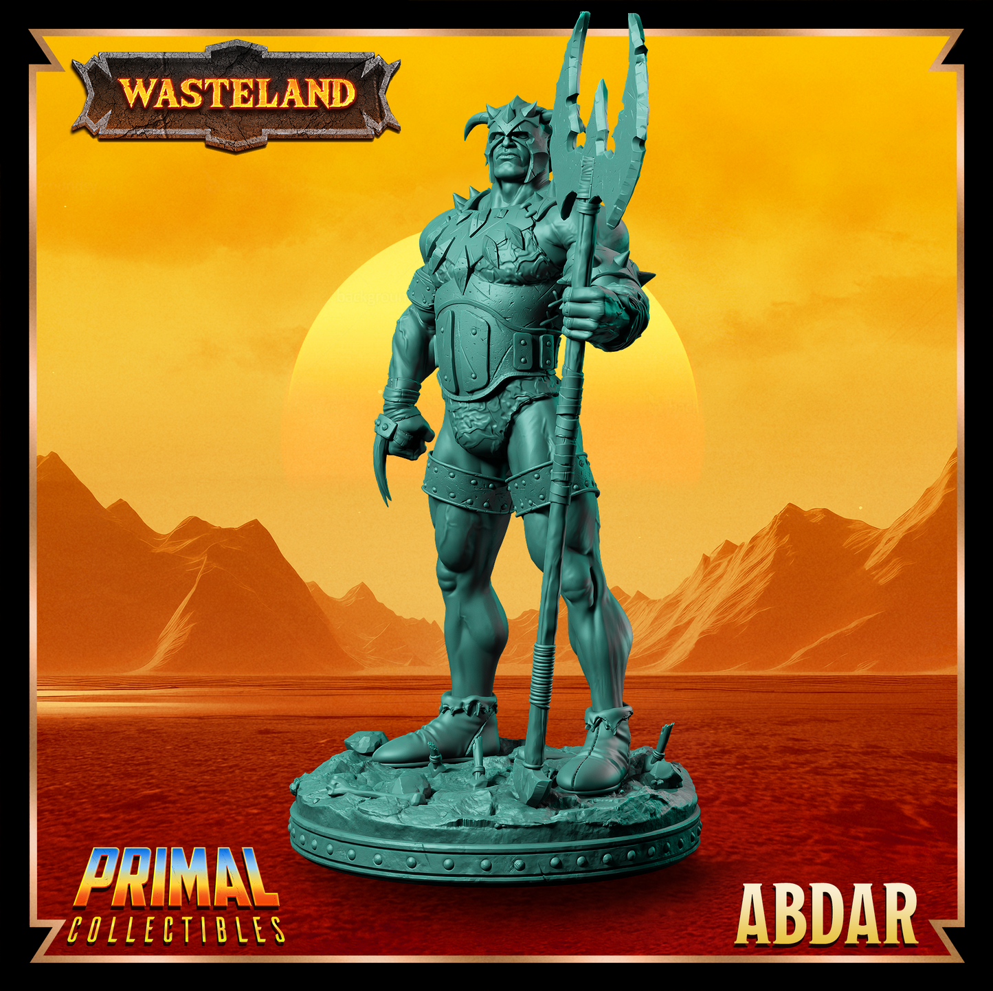 Abdar - Warrior | 32mm / 75mm Scale | PRIMAL Collectibles