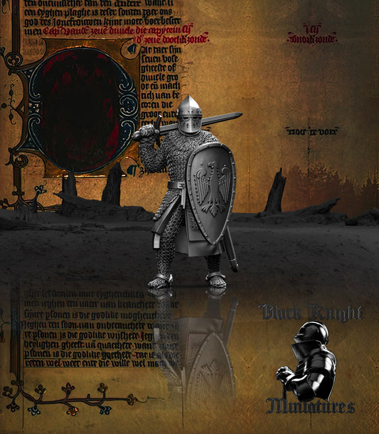 13th Century Duke Konrad I of Masovia | 28mm Scale | Black Knight Miniatures