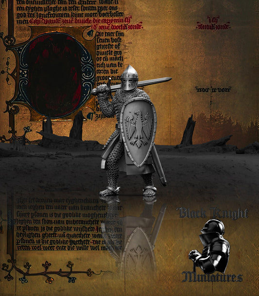 13th Century Duke Konrad I of Masovia | 28mm Scale | Black Knight Miniatures