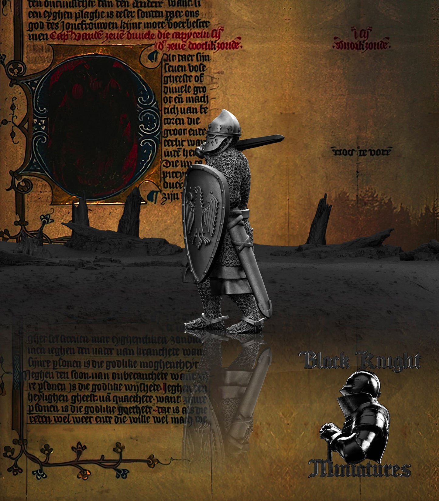 13th Century Duke Konrad I of Masovia | 28mm Scale | Black Knight Miniatures