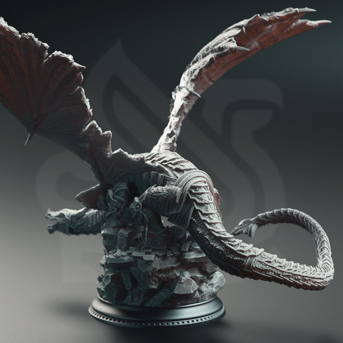 Kuriazor the Dark Scaled - Dragon of the Depths | 32mm Scale