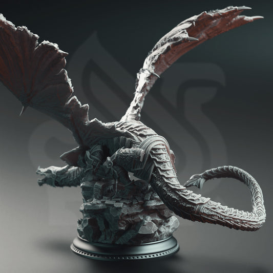 Kuriazor the Dark Scaled - Dragon of the Depths | 32mm Scale