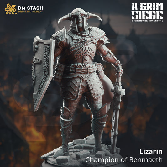 Lizarin - Champion of Renmaeth | 32mm / 75mm Scale