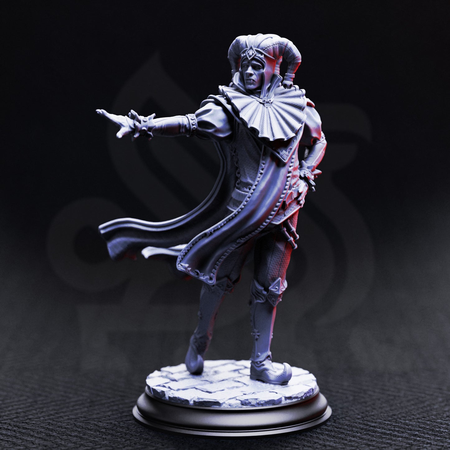 Melancholy - Sombre Vampire Jester | 32mm / 75mm Scale | DM Stash