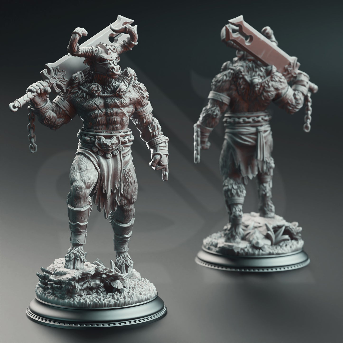 Minotaurs of the Labyrinth's Depths | 32mm / 75mm Scale