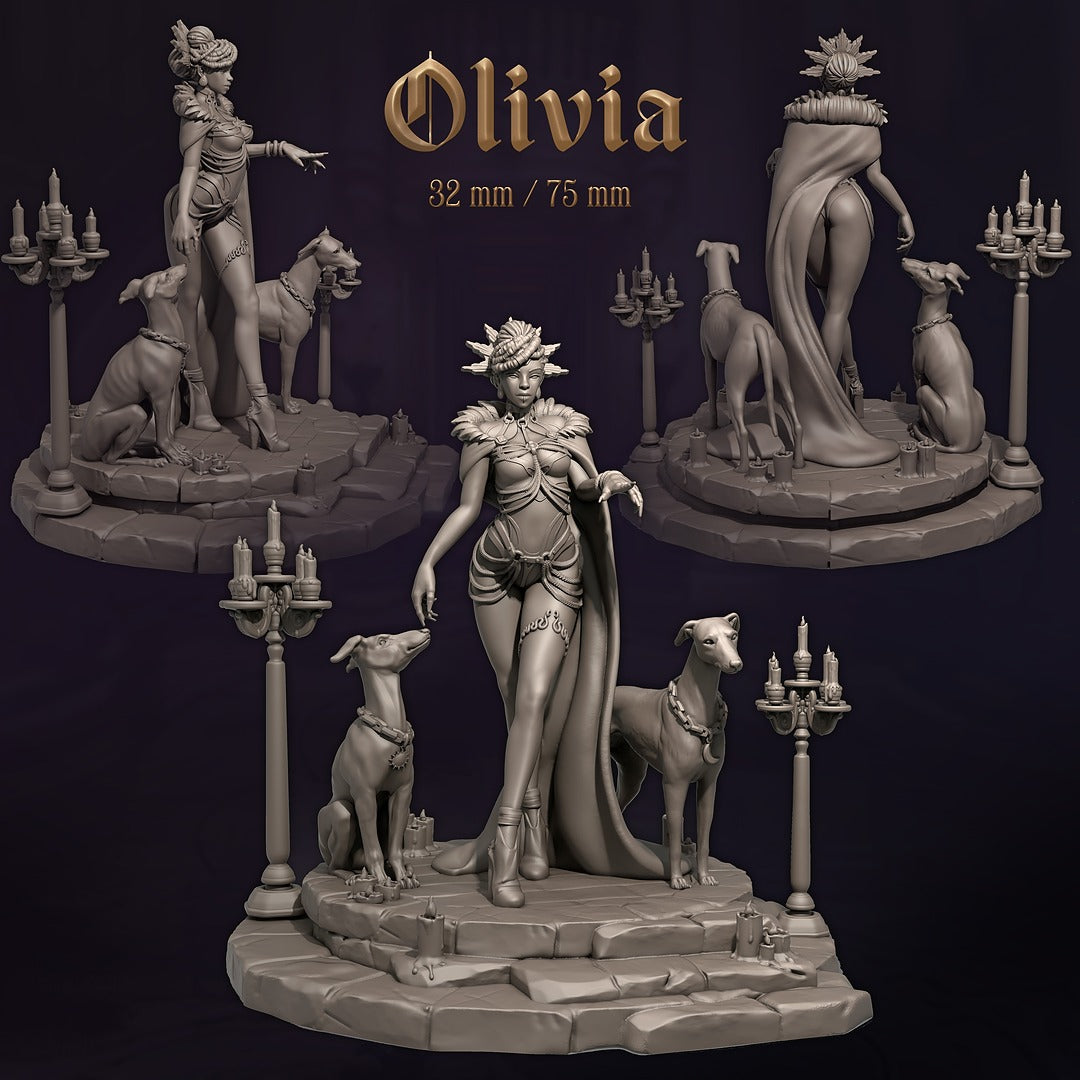 Olivia | 32mm / 75mm Scale | Dungeons & Maidens