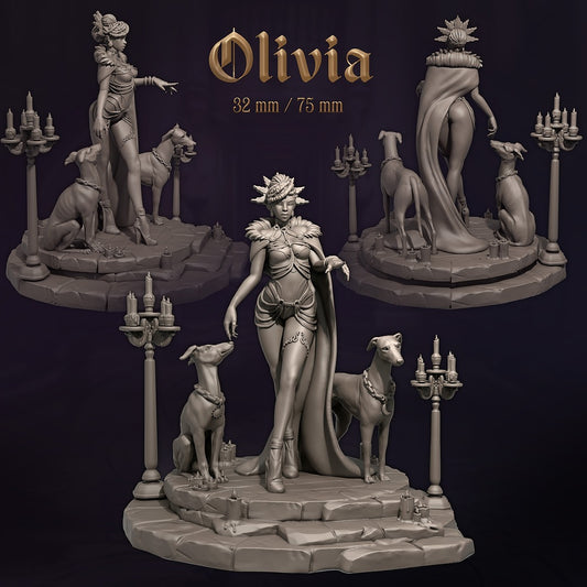 Olivia | 32mm / 75mm Scale | Dungeons & Maidens