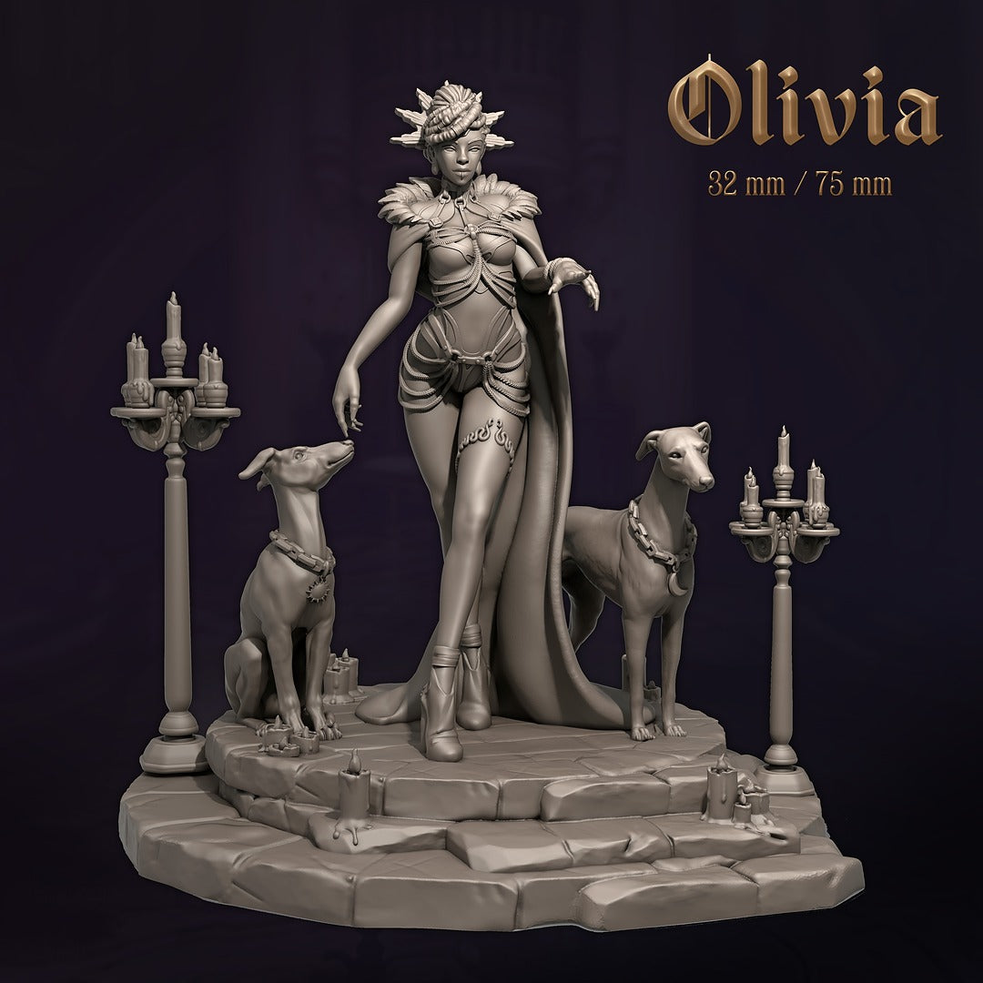 Olivia | 32mm / 75mm Scale | Dungeons & Maidens