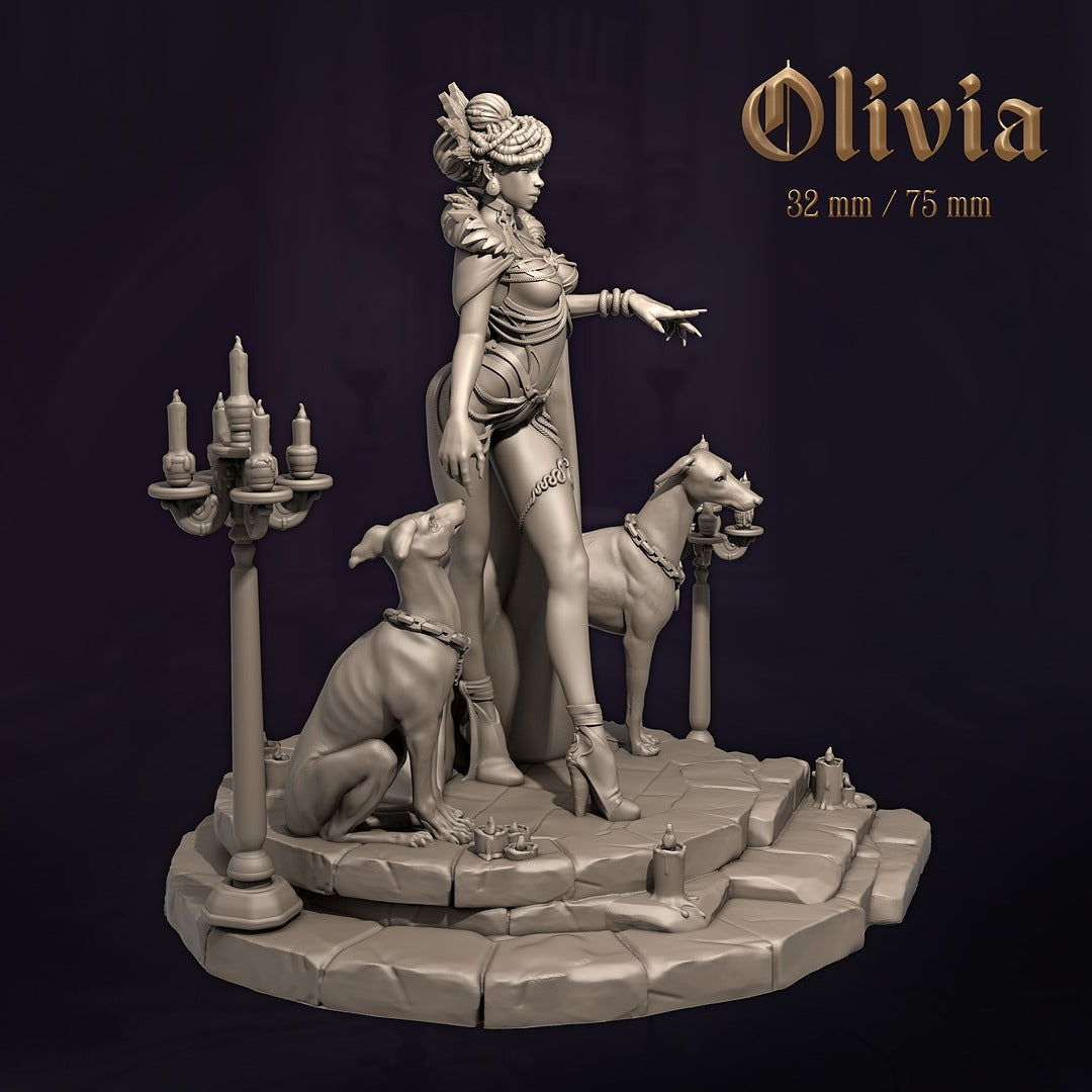 Olivia | 32mm / 75mm Scale | Dungeons & Maidens