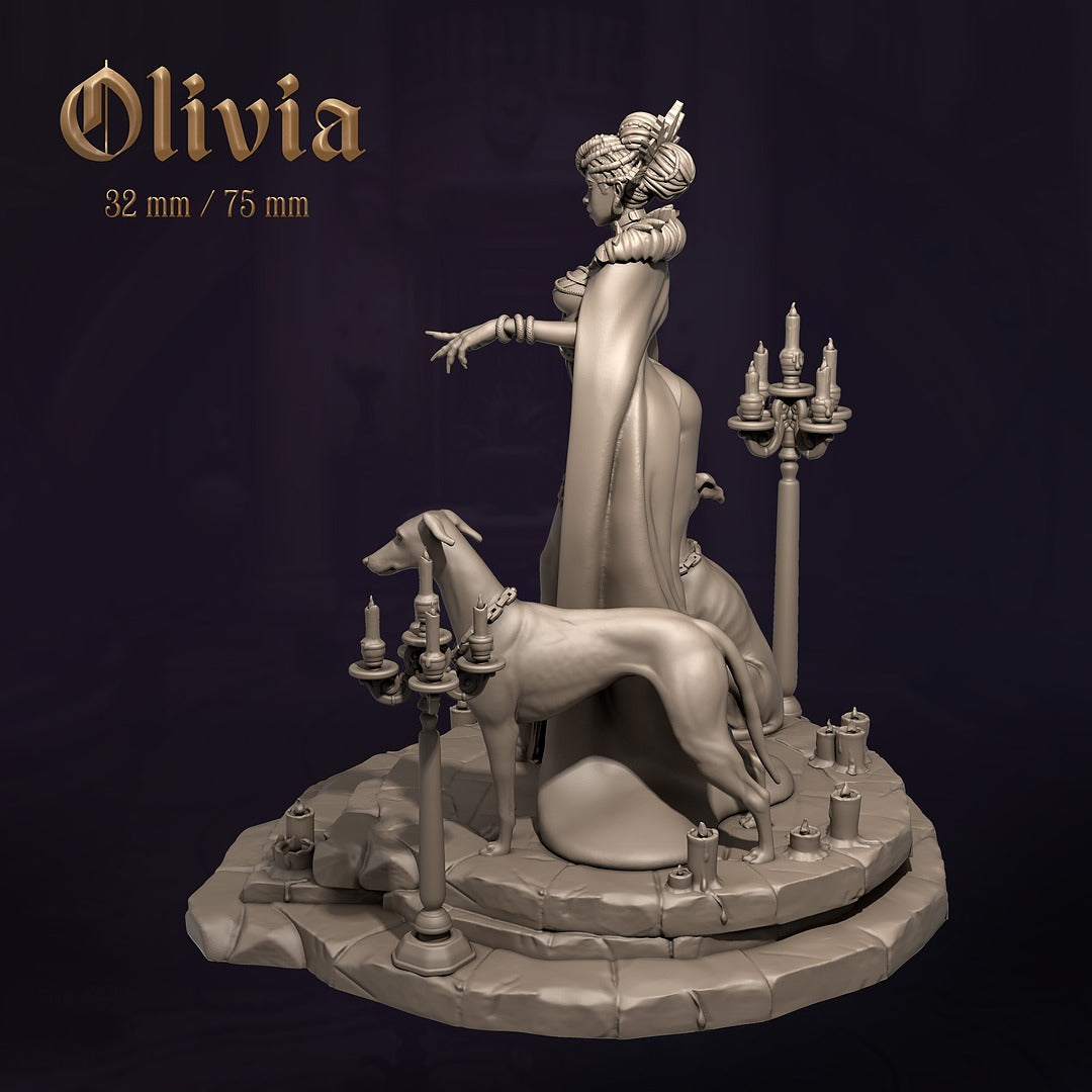 Olivia | 32mm / 75mm Scale | Dungeons & Maidens