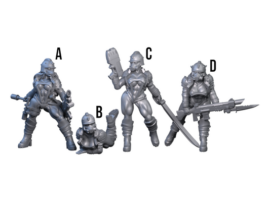 Pinups | 32mm Scale | Across the Realms