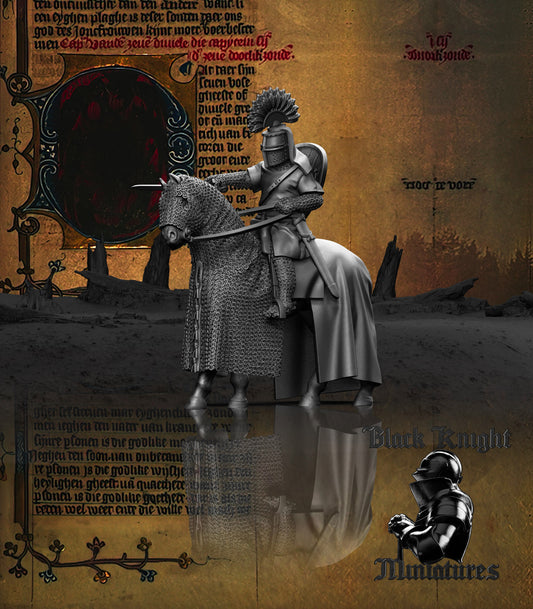 13th Century Polish Mounted Noble | 28mm Scale | Black Knight Miniatures