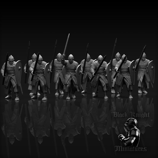 13th Century Polish Infantry | 28mm Scale | Black Knight Miniatures