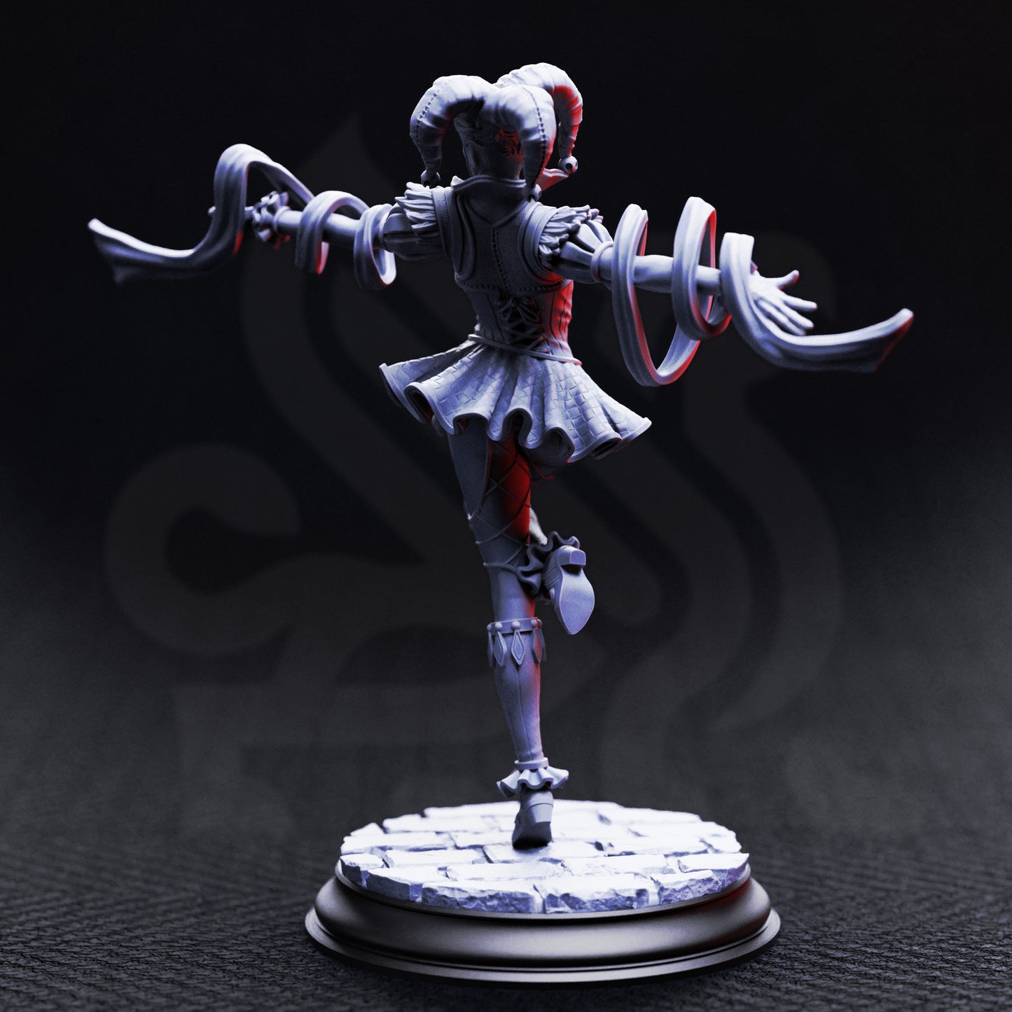 Sanguine - Gleeful Vampire Jester | 32mm / 75mm Scale | DM Stash