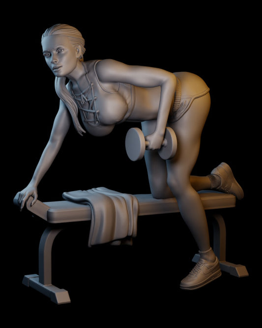 Gym Girl Sophie | 75mm / 120mm / 180mm | Dart Arts 3D