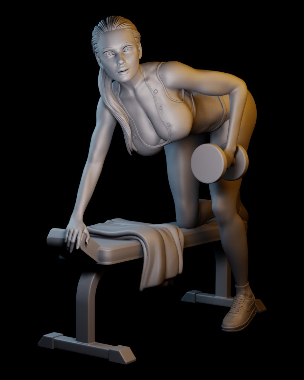 Gym Girl Sophie | 75mm / 120mm / 180mm | Dart Arts 3D