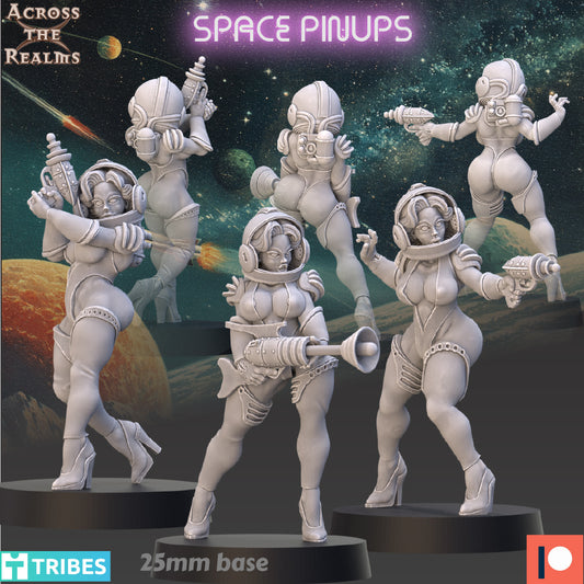 Space Pinups | 32mm Scale | Across the Realms