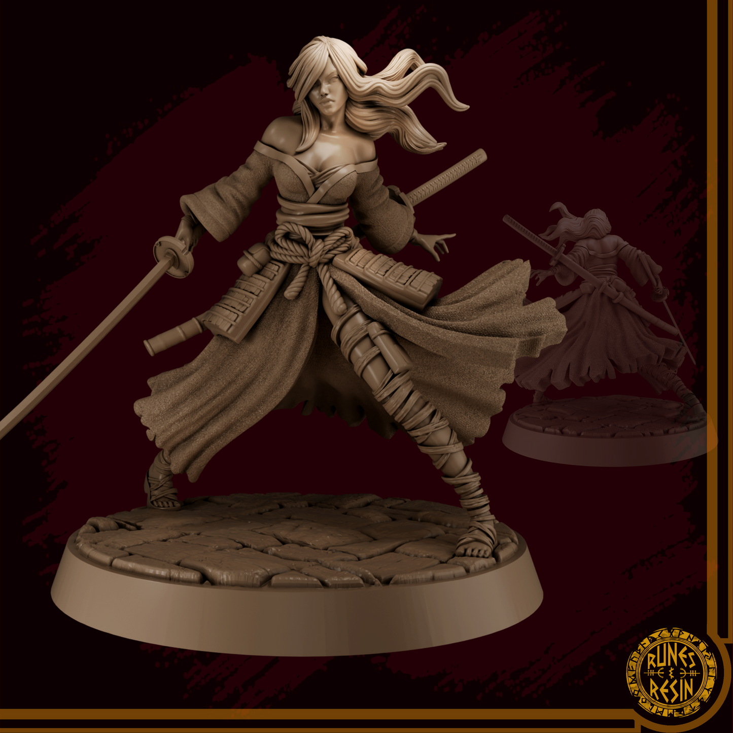Tomoe Kurosaki | 75mm Scale | Runes & Resin