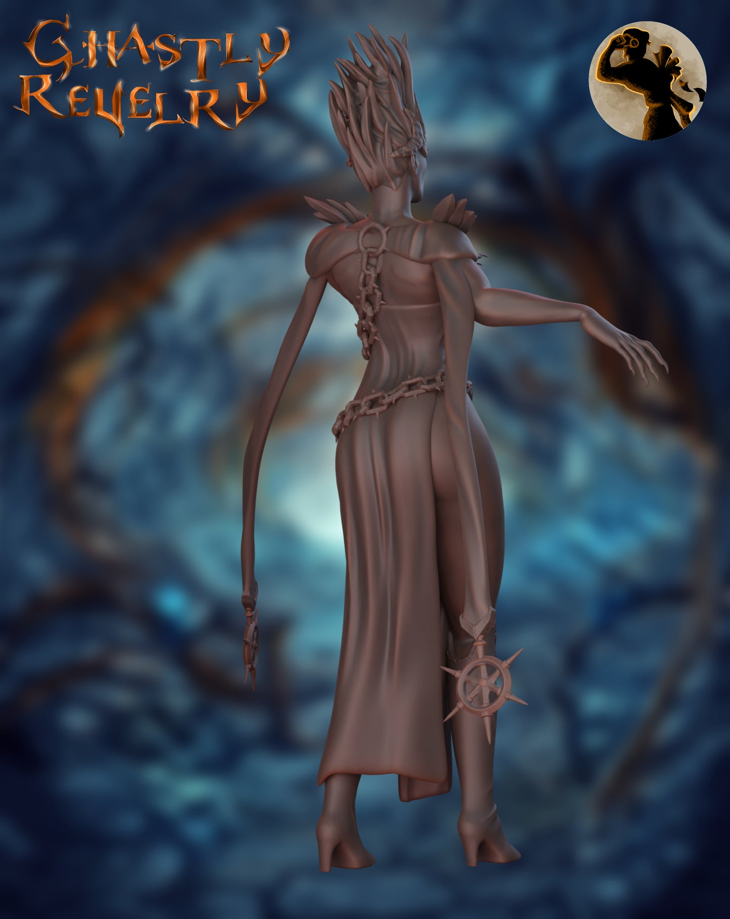 Lucianna the Ghost Queen | 75mm Scale | The Printer's Apprentice