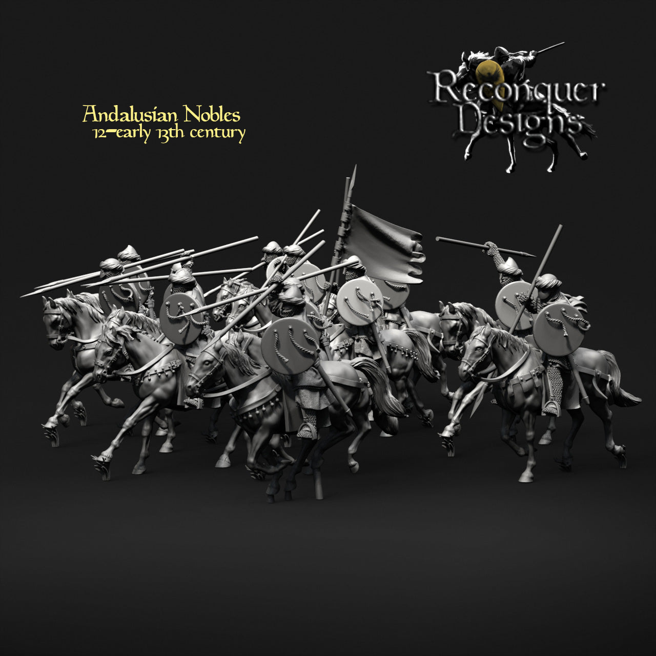 12th - Early 13th Century Andalusian Nobles | 28mm Scale | Reconquer Designs