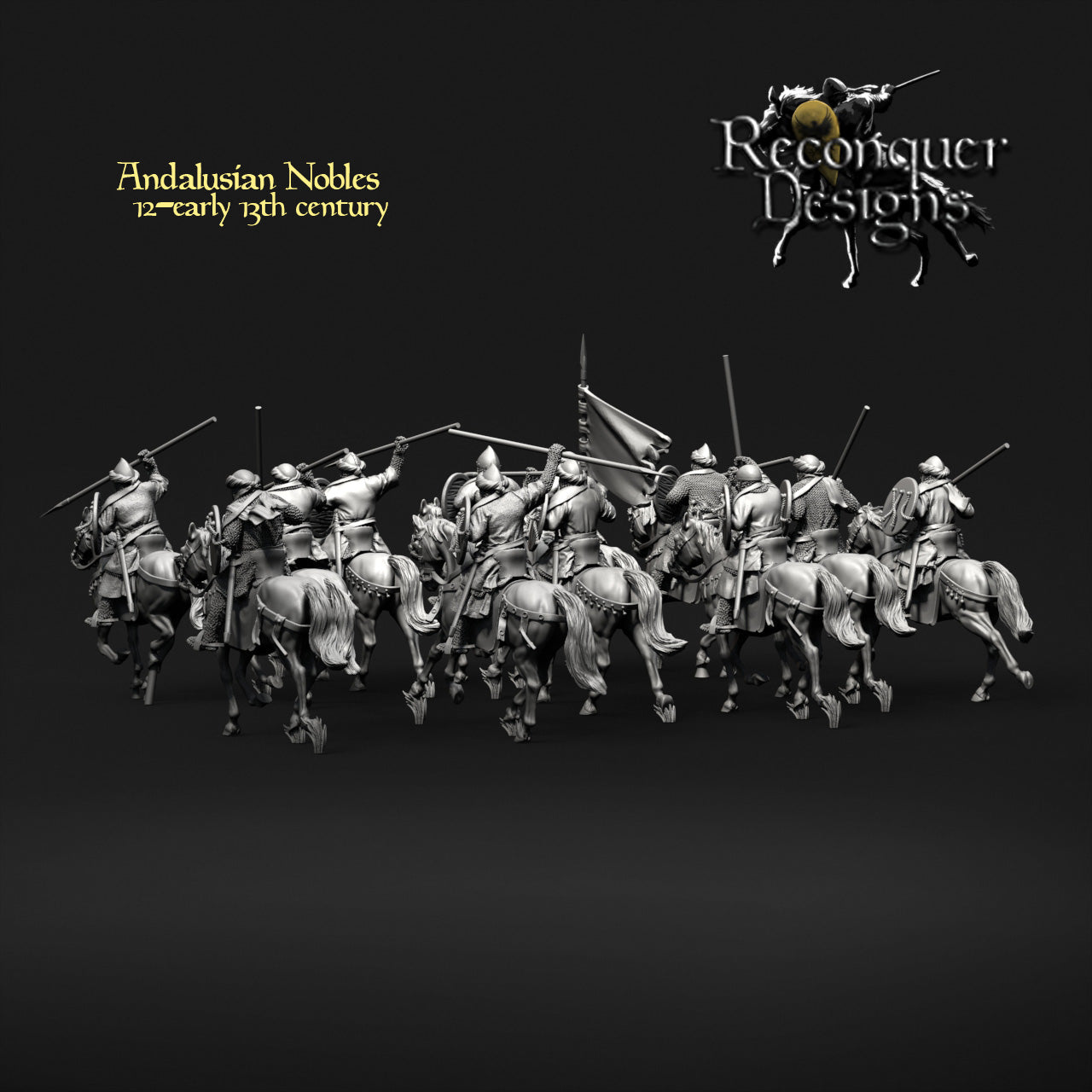 12th - Early 13th Century Andalusian Nobles | 28mm Scale | Reconquer Designs