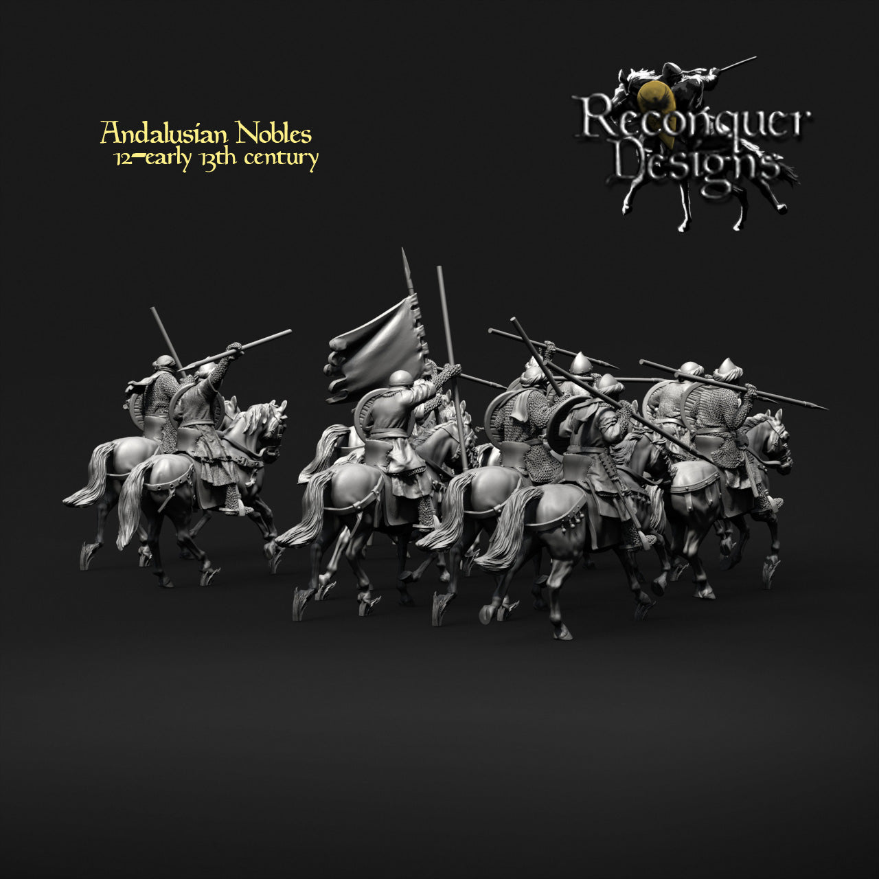 12th - Early 13th Century Andalusian Nobles | 28mm Scale | Reconquer Designs