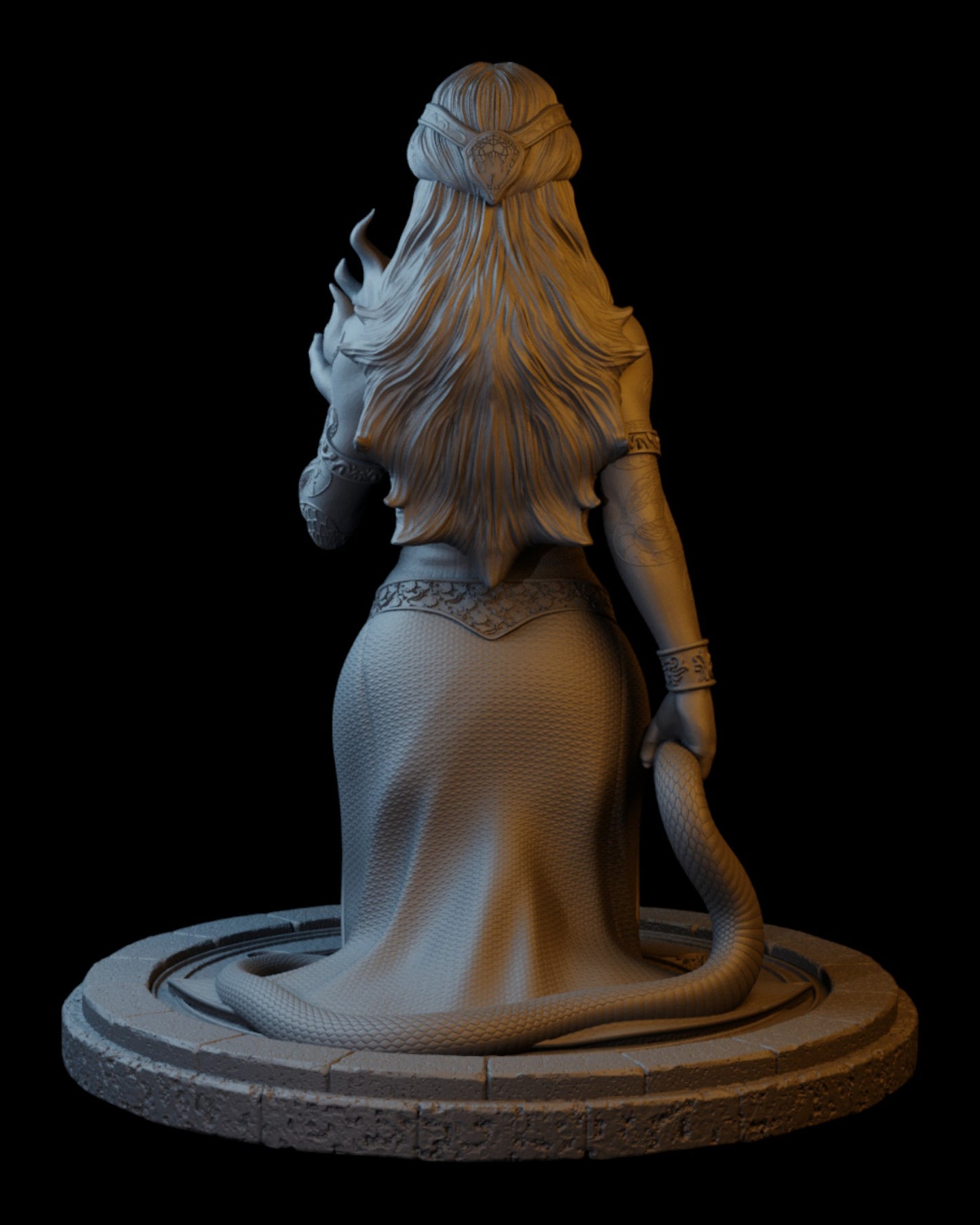 Serpent Priestess Lyra | 35mm / 75mm | Hold My Miniatures