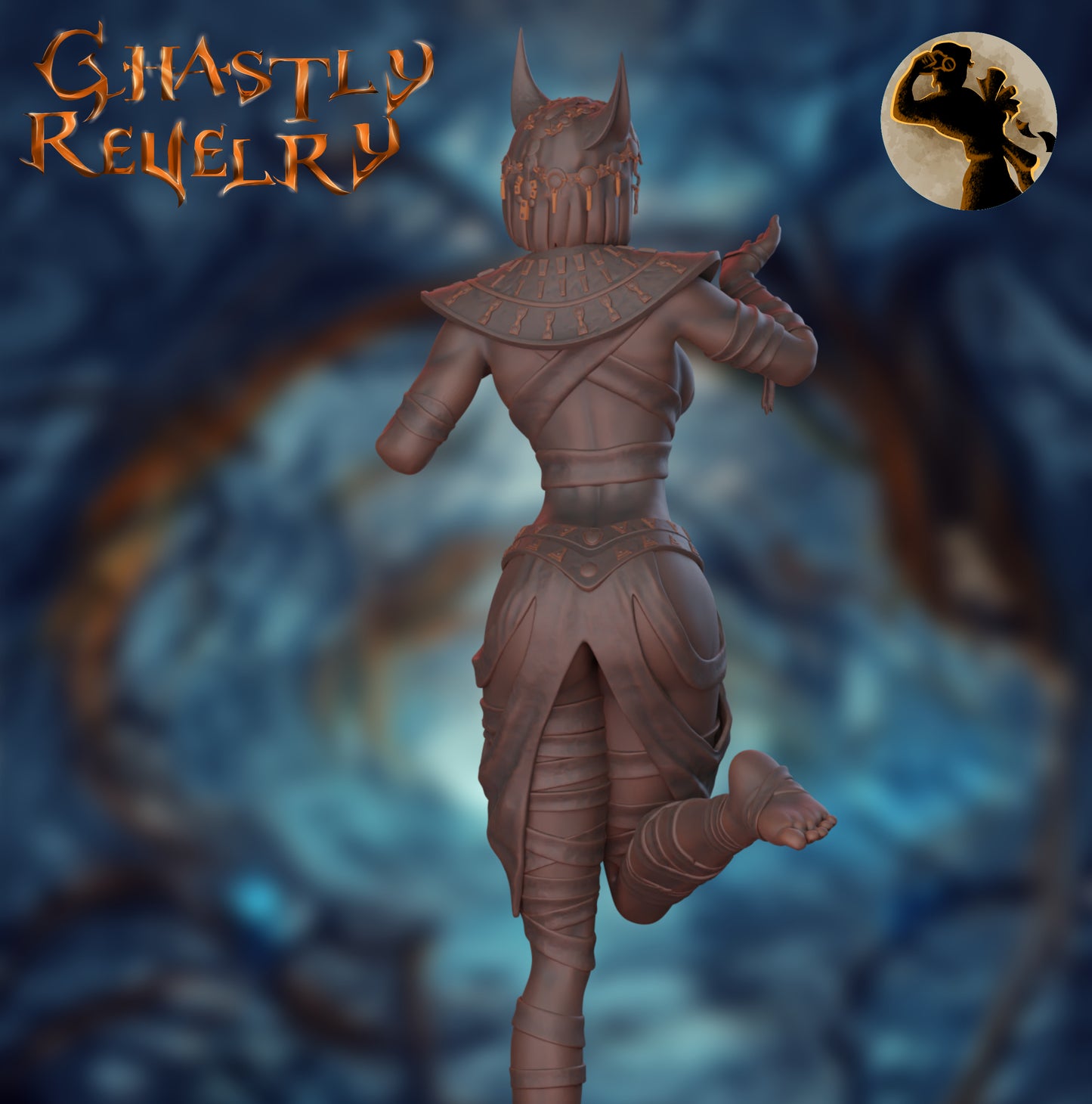 Anat the Undead Empress | 75mm Scale | The Printer's Apprentice